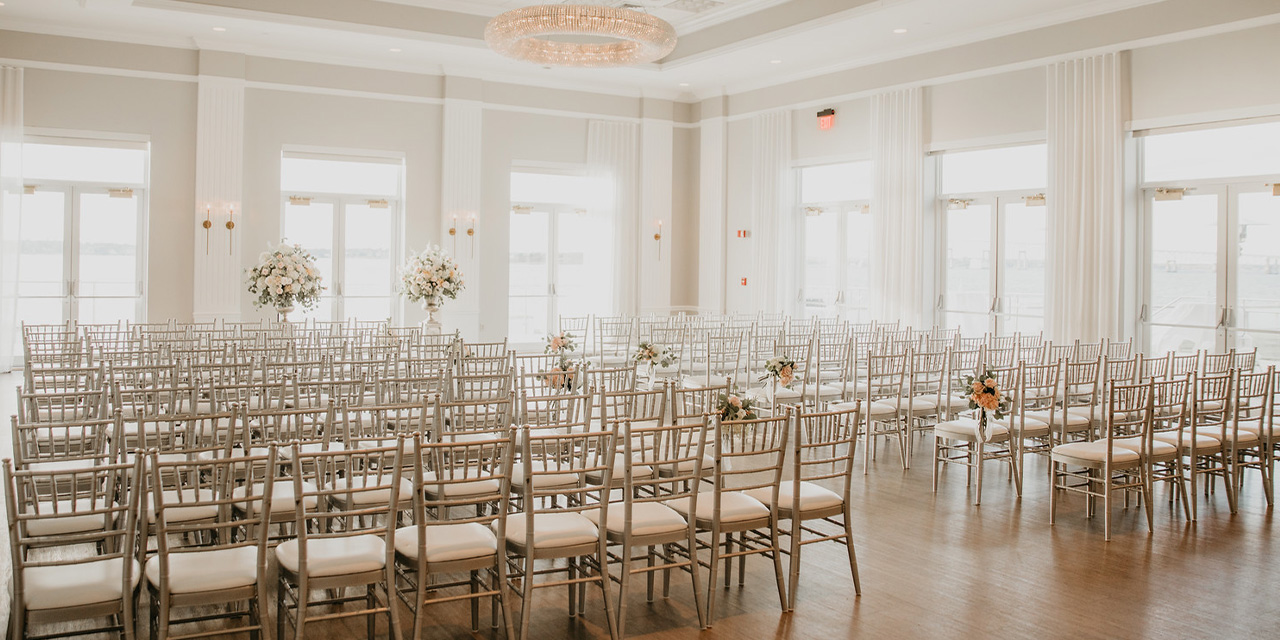 chairs in a ballroom