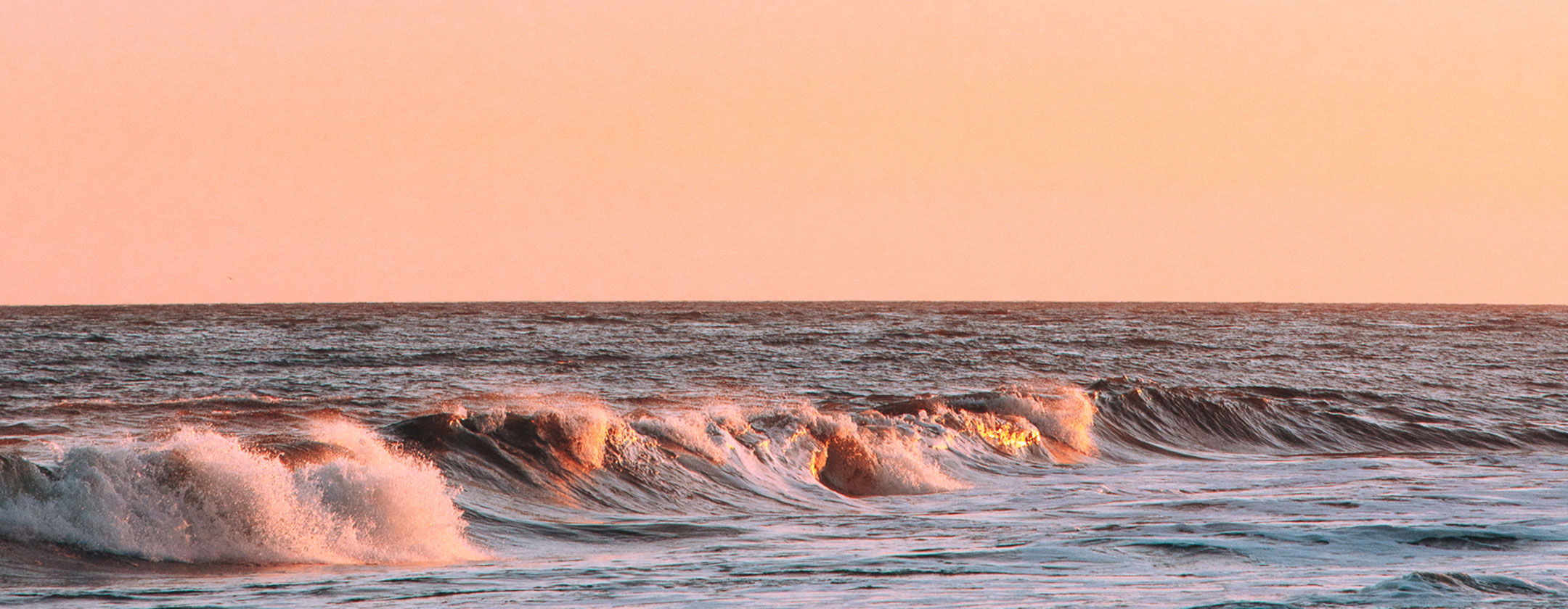 waves ocean at sunrise