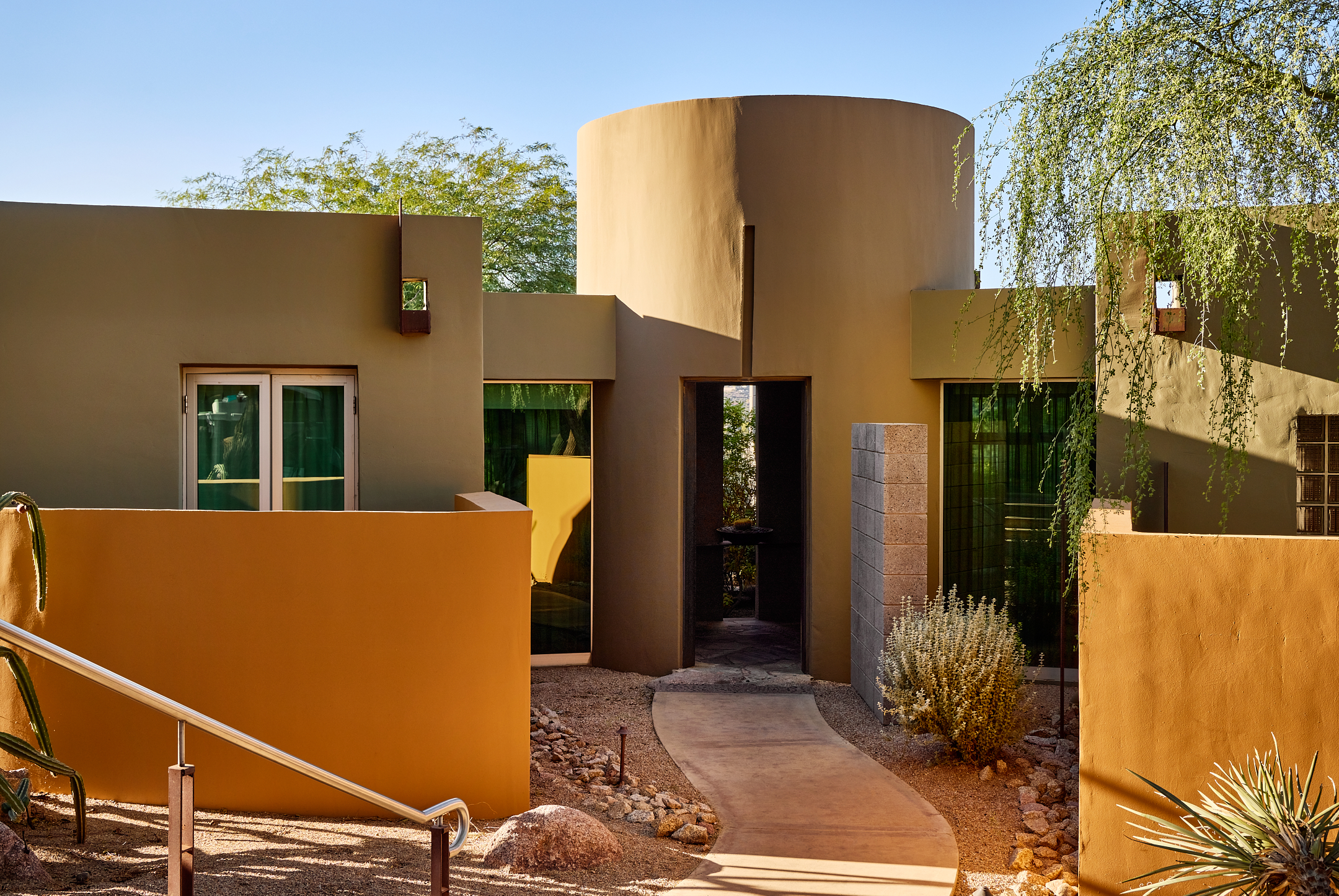 Spa patio casita and suite exterior entrance.