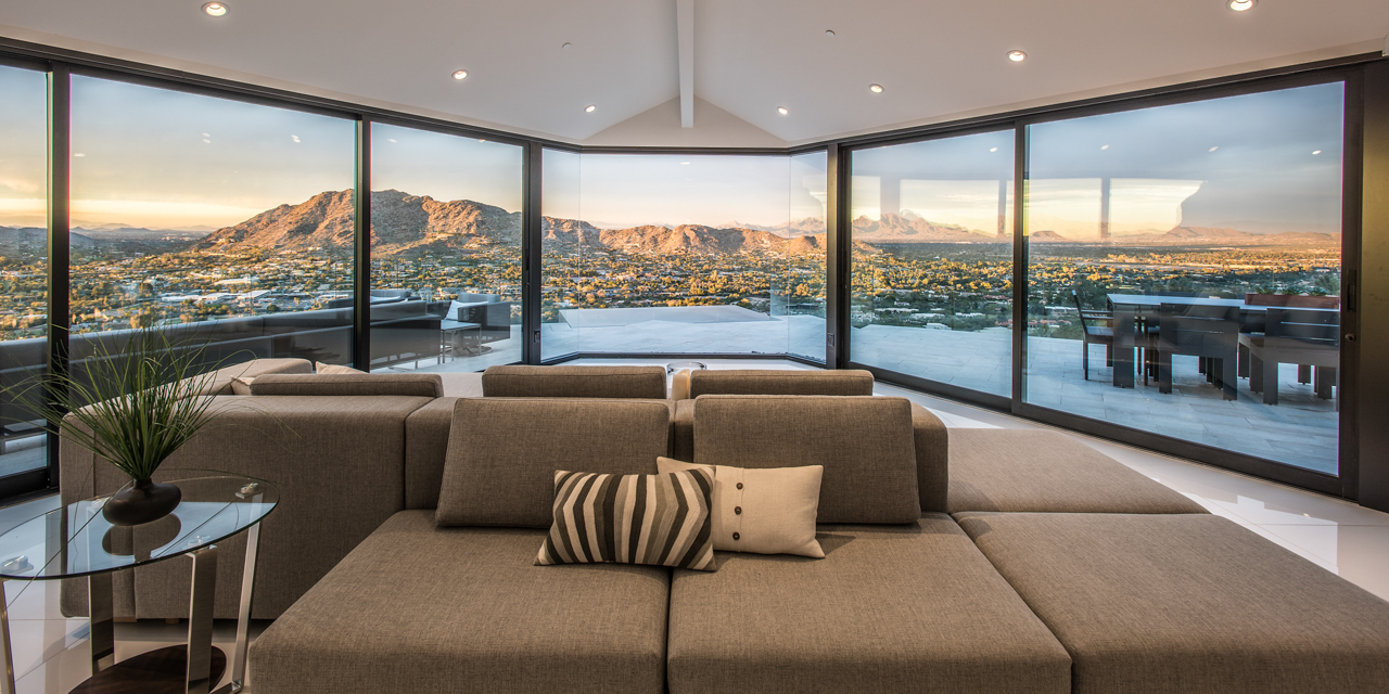 View from Villa Ventana living room couch.