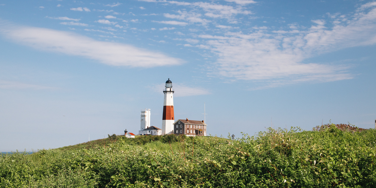 View of Montauk from outside the city.