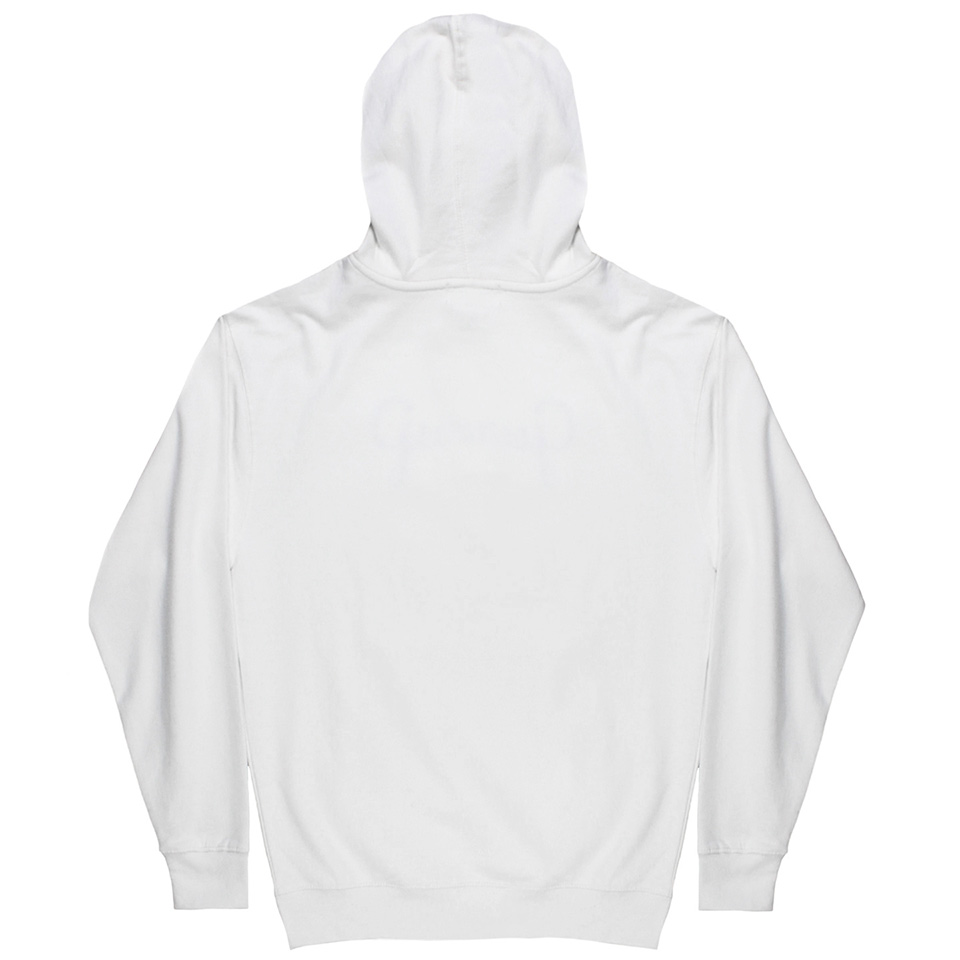 White hoodie front top