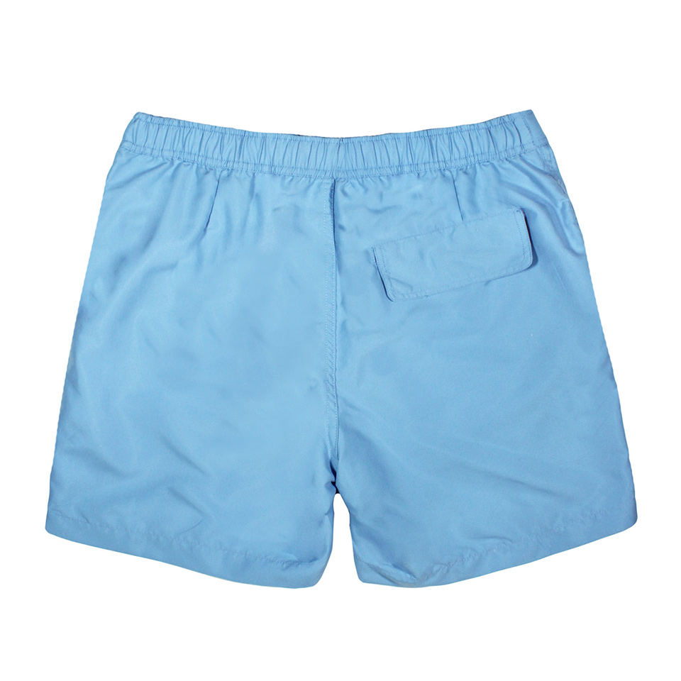 Onia Calder Swim Trunks In Ocean Blue - Back