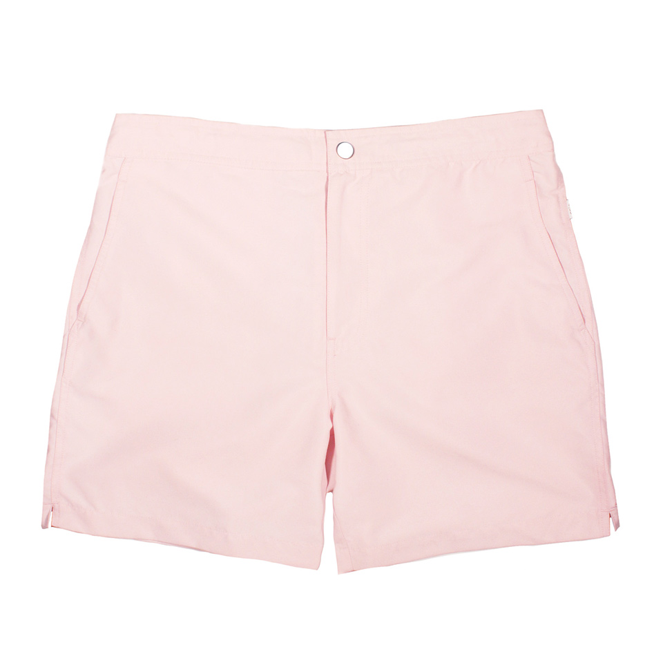 Onia Calder Swim Trunks In Light Pink - Front