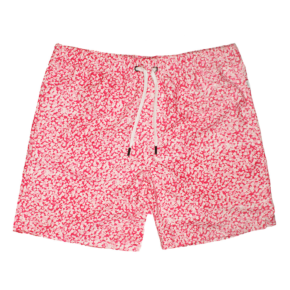 Onia Charles Pink Patterned Trunks - Front