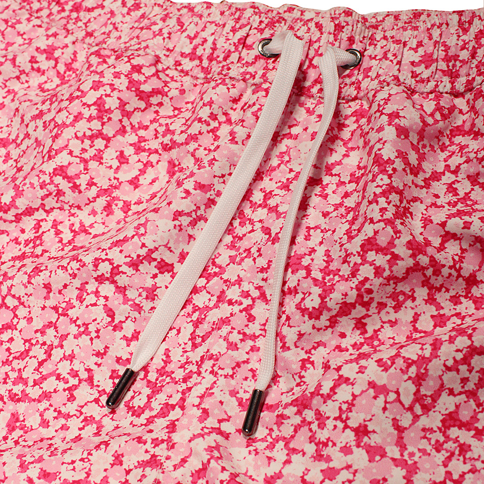 Onia Charles Pink Patterned Trunks - Close-Up Detail
