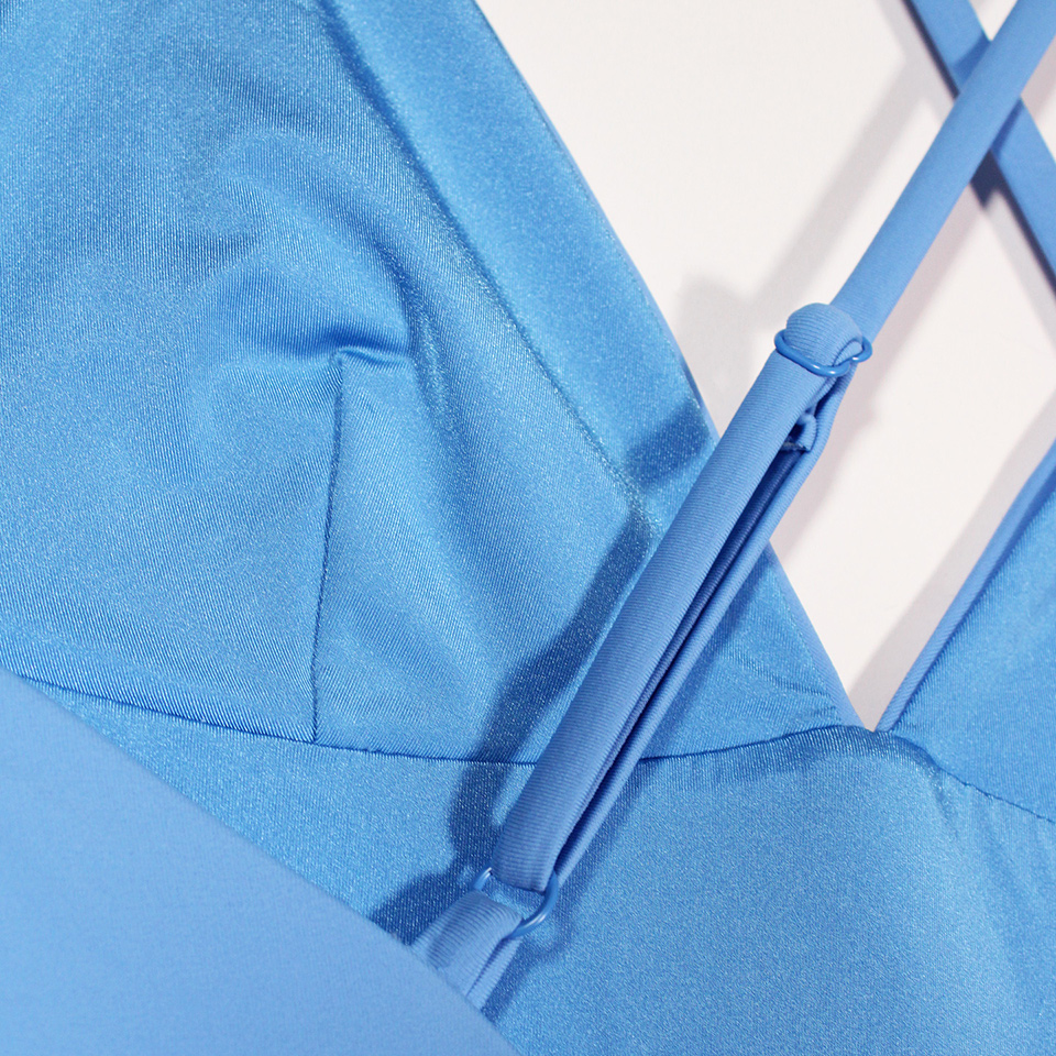 Onia Valentina One Piece in Blue, Close-Up Detail