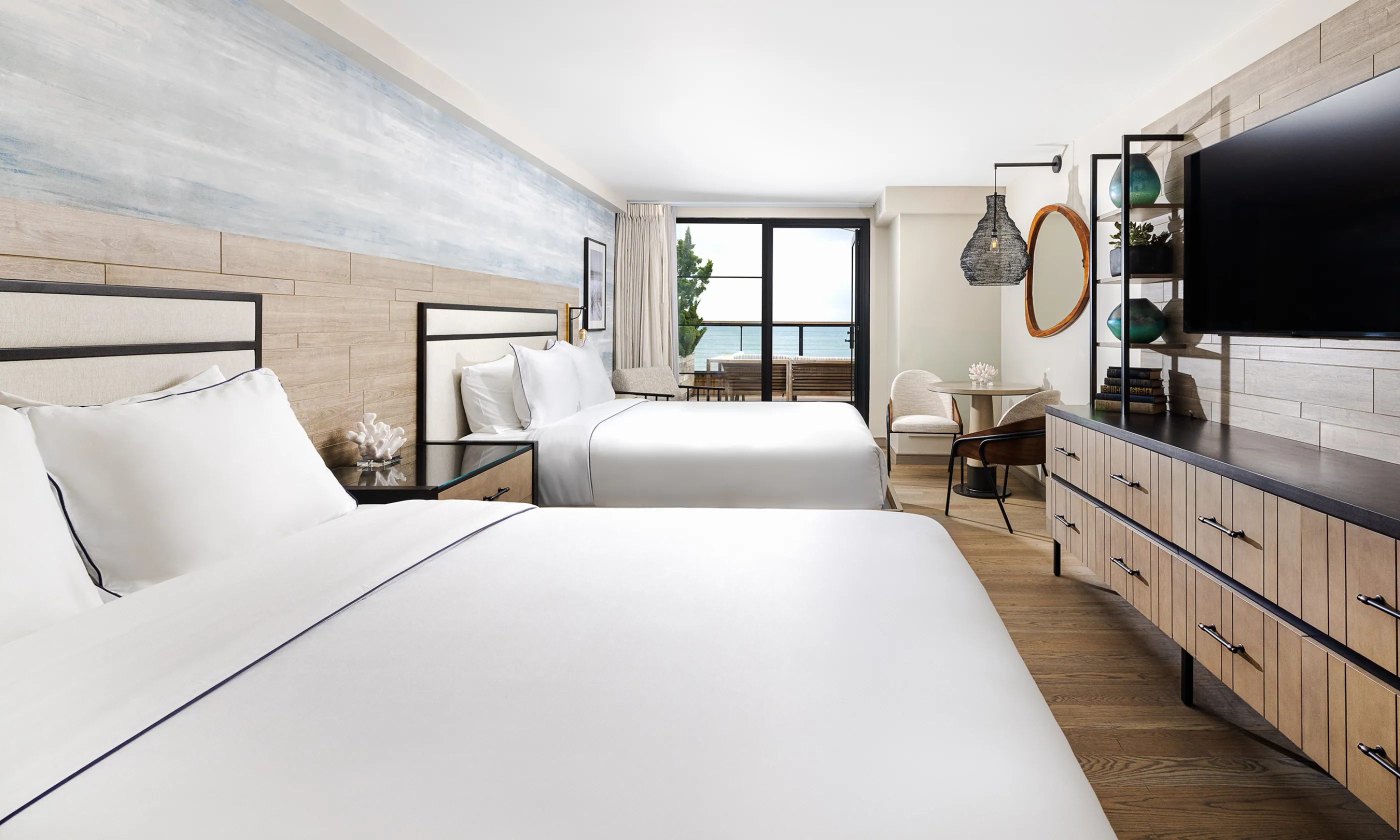 The Oceanfront Two Queen Room at Gurney's Montauk Resort