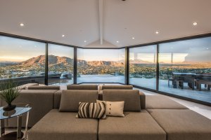View from Villa Ventana living room couch.