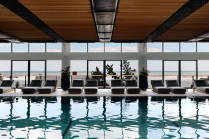 The indoor pool at Gurney's Montauk Resort