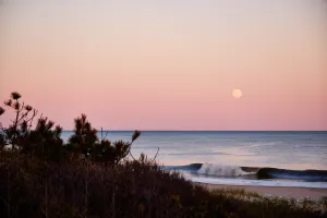 sunset over beach