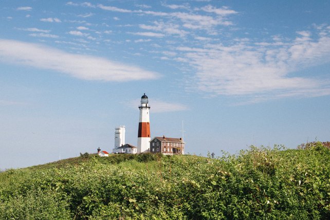 landscape shot with lighthouse