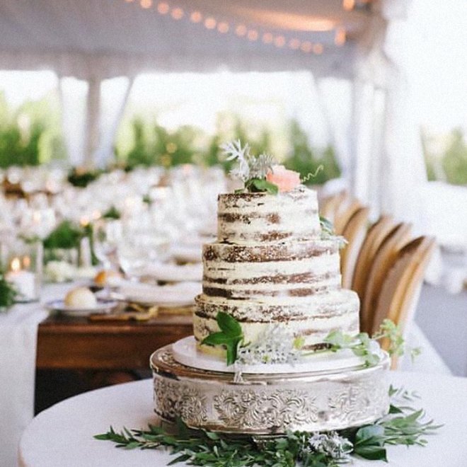 wedding cake on table