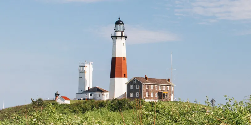 View of Montauk from outside the city.