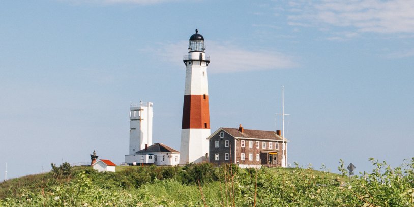 View of Montauk from outside the city.