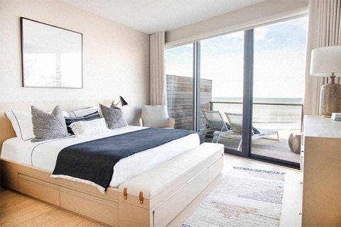 Residence bedroom with view of the ocean 