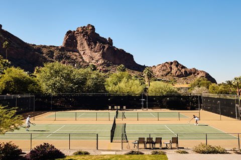 Tennis Court at Sanctuary Camelback Mountain