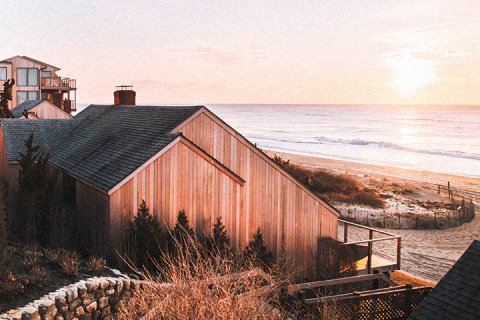 Sunrise over the ocean at Gurney's Montauk Resort