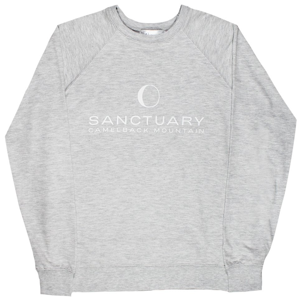Sanctuary Crew Sweatshirt, Light Grey, Front