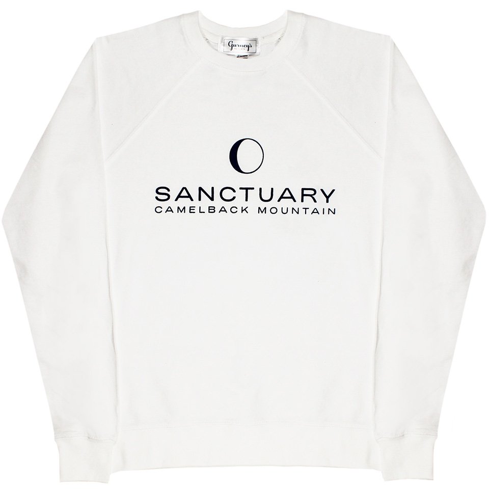 Sanctuary Crew Sweatshirt, White, Front