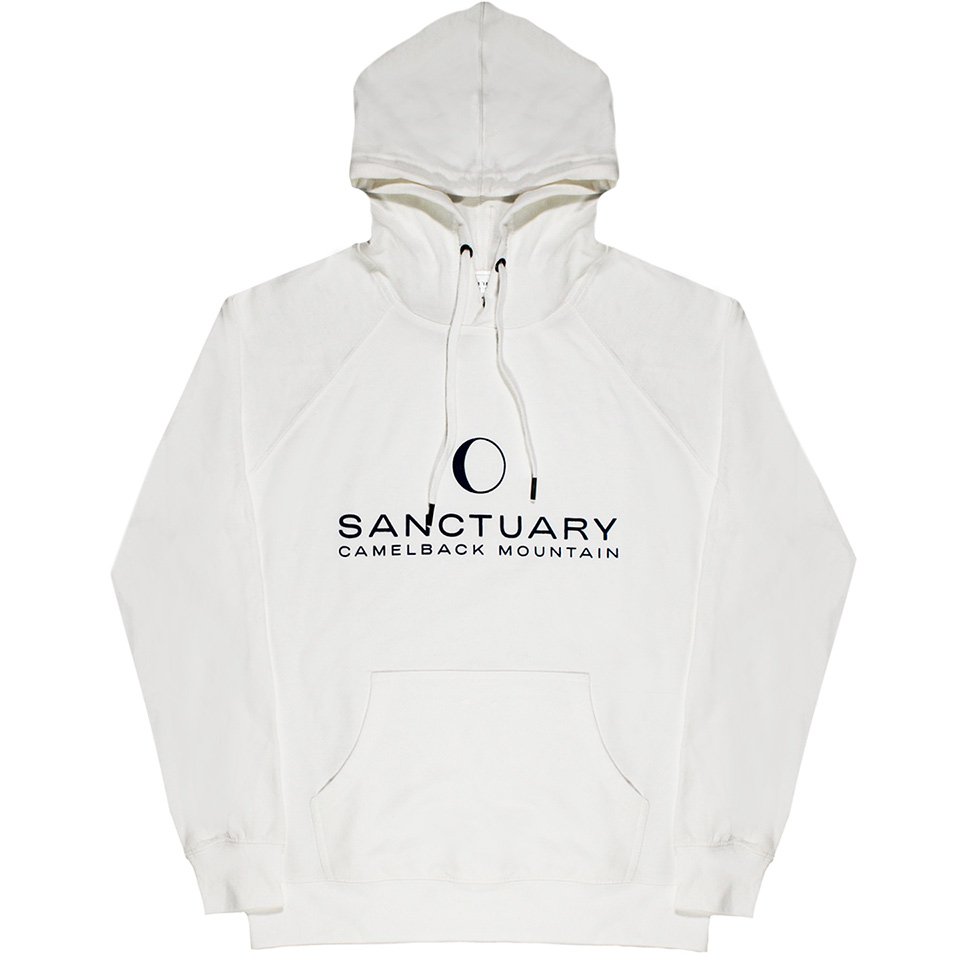 Sanctuary Hoodie, White, Front
