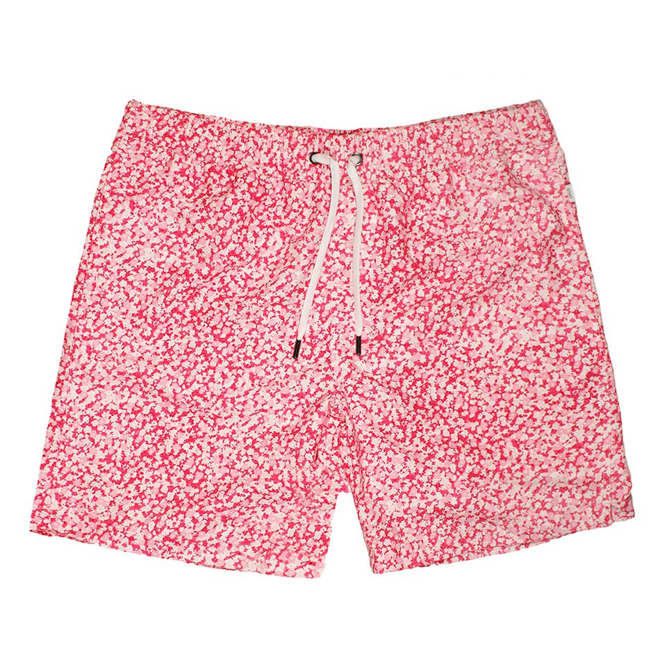Onia Charles Pink Patterned Trunks - Front