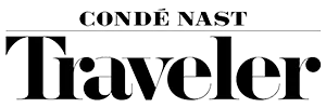 Condé Nast Traveler logo in black text on a transparent background.