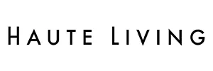 "HAUTE LIVING" text in black, uppercase letters on a white background.