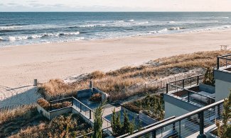 View of ocean and beach from the property deck