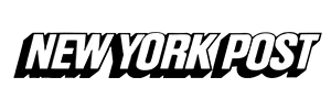 "NEW YORK POST" logo in bold white text on a black background.