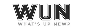 WUN logo with the text "WHAT'S UP NEWP" below.