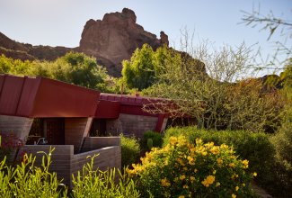 View of Praying Monk from behind our Terrace Casitas.