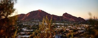View of Camelback Mountain from across the Valley.