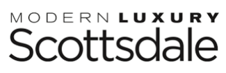 Modern Luxury Scottsdale Logo black font on white background.
