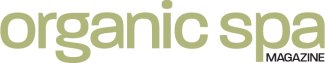 Organic Spa Magazine logo green font against white background.