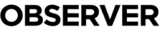 Observer logo black font on white background.