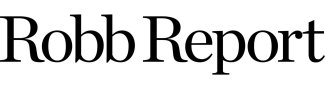 Robb Report Logo black font against white background.